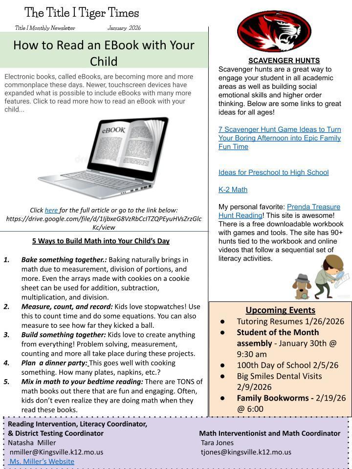 Title 1 Newsletter