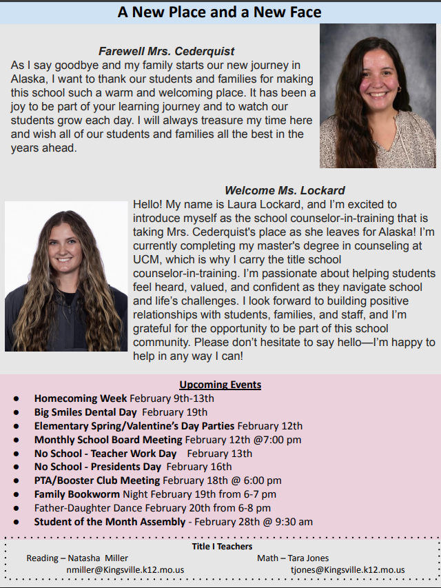 Title 1 Newsletter