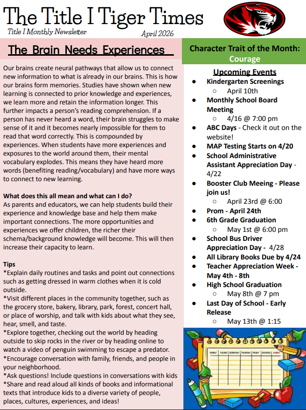 Title 1 Newsletter