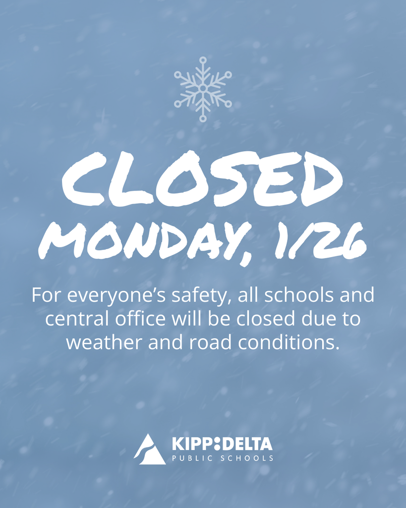 Schools and central office will be closed Monday, January 26 due to weather and road conditions.