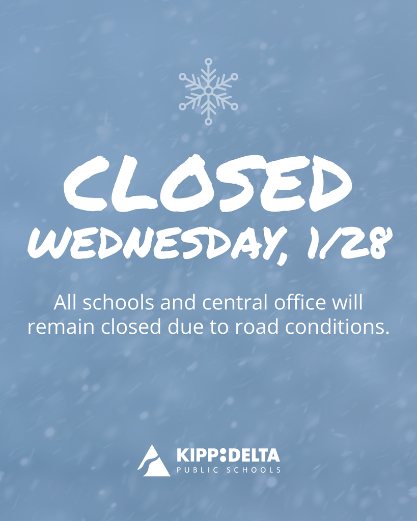 Schools and offices will be closed Wednesday, 1/28 due to road conditions.