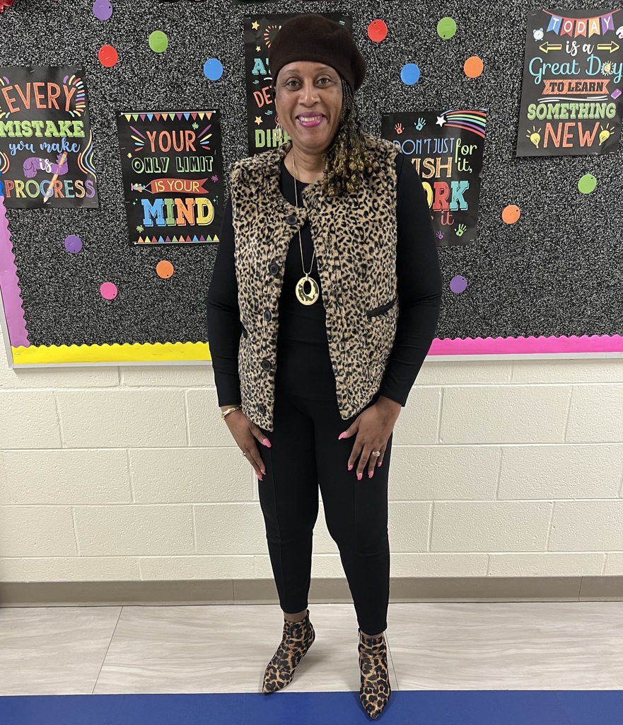 "If I Ran A Zoo" Mrs. McDaniels shows off her animal print!