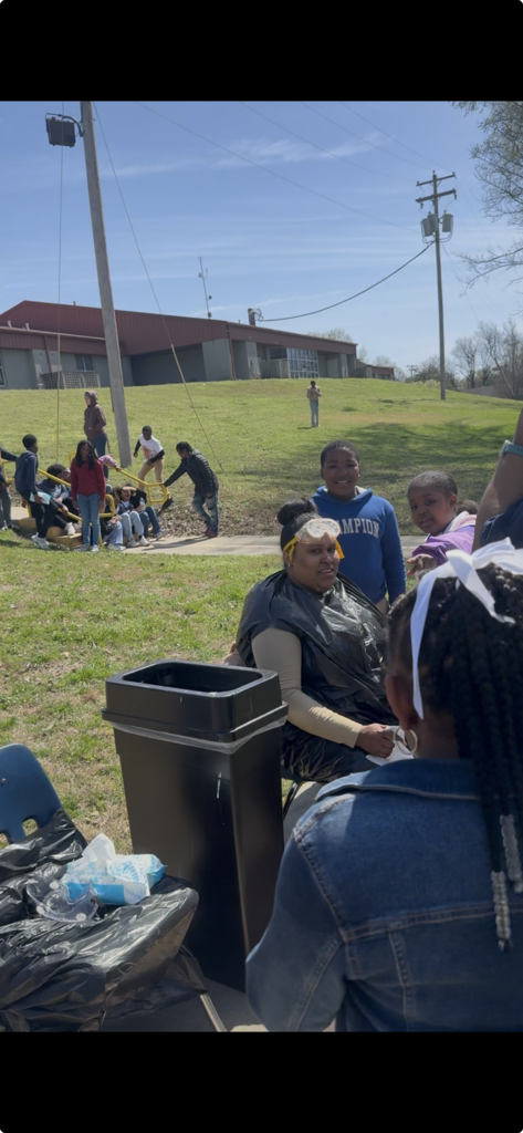 ⚠️ SPOILER ALERT: It didn’t end well for Mrs. Barton! 🥧 That moment you realize the pie is officially en route! Our students were more than happy to give Mrs. Barton a "heads up" as the whipped cream brigade approached.