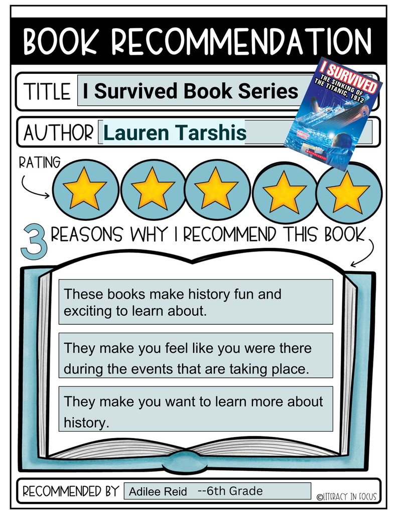 Elementary Student Book Recommendation