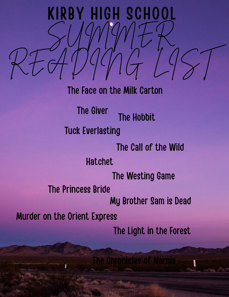 Summer Reading List