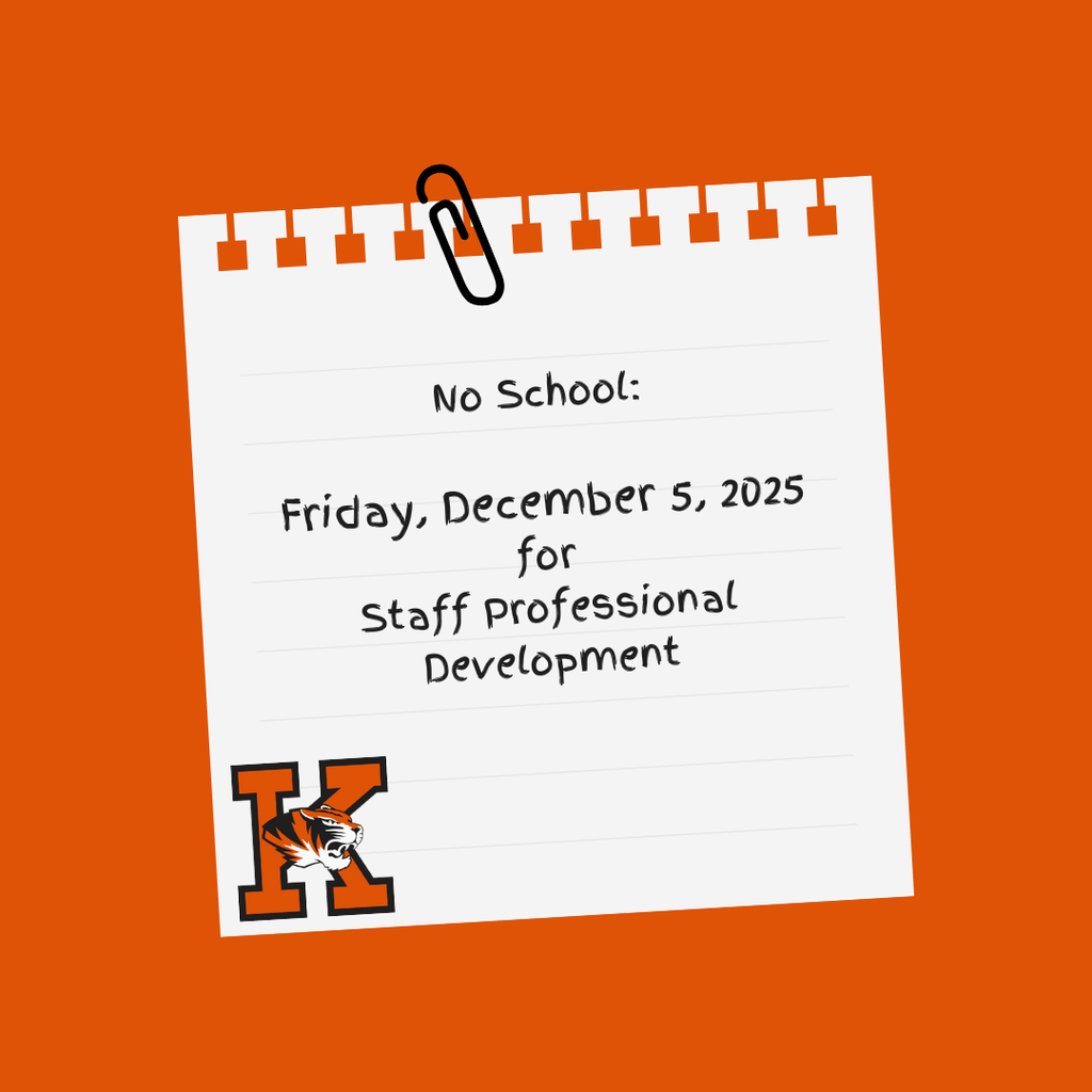 No School:  Friday, December 5, 2025 for Staff Professional Development