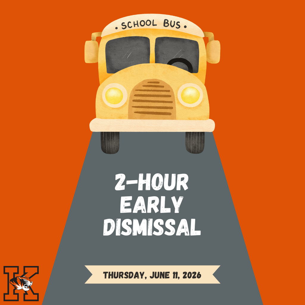 2-Hour Early Dismissal Thursday, June 11, 2026