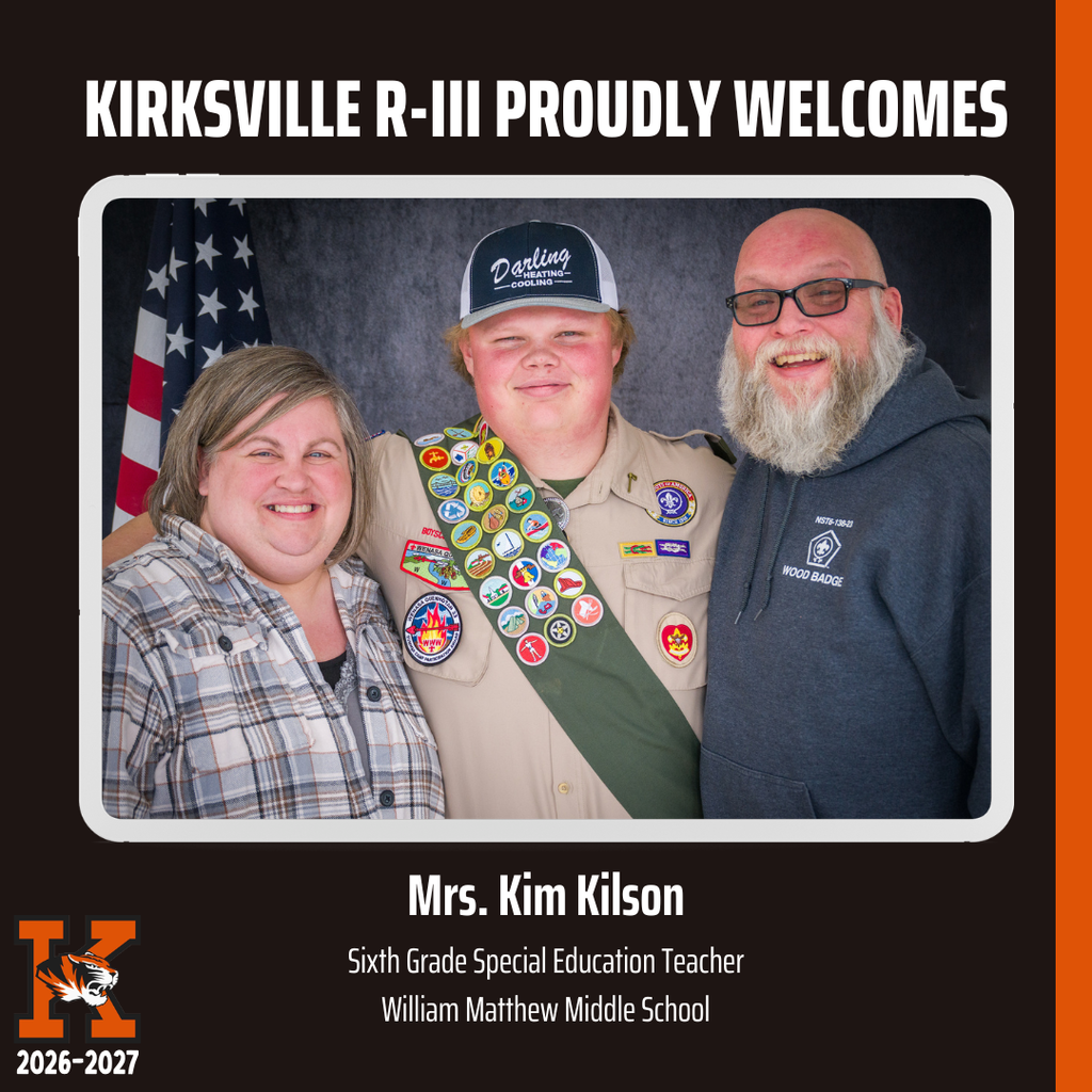 Kirksville R-iii Proudly Welcomes