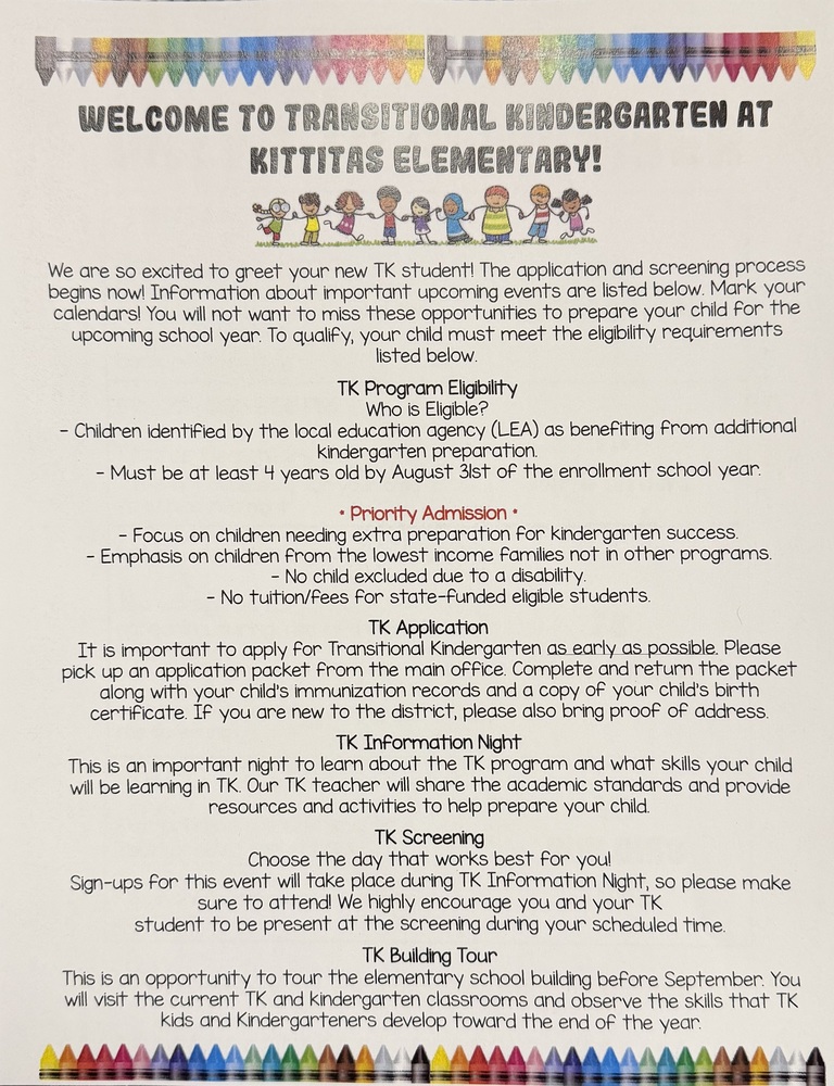 Welcome to Transitional Kindergarten