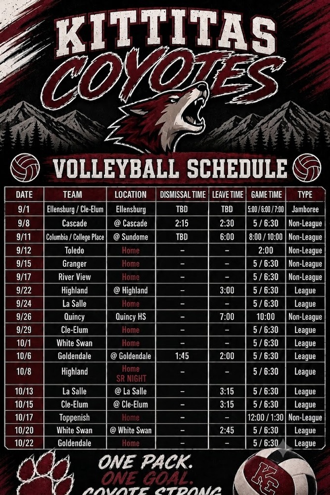 Volleyball Schedule