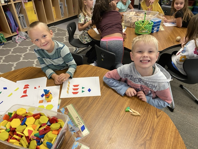 students in math centers