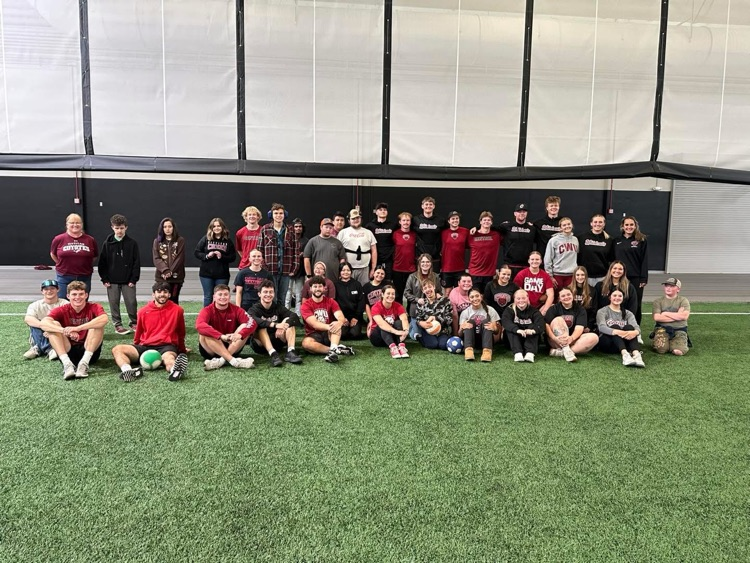 athletes gathered together 