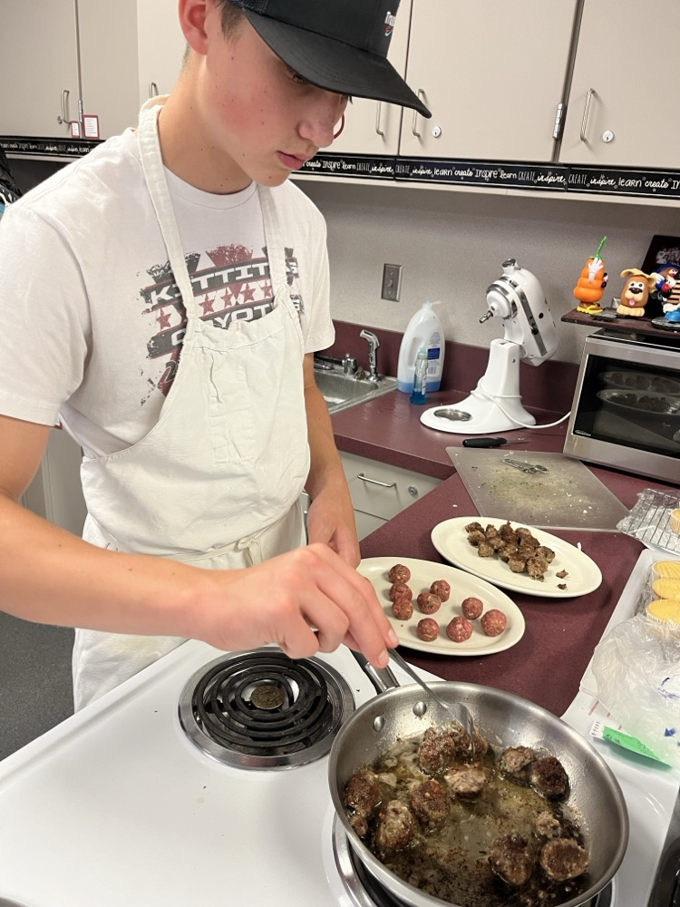 students in the kitchen