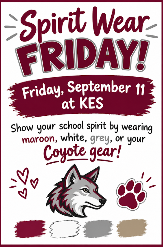 Spirit wear on Friday