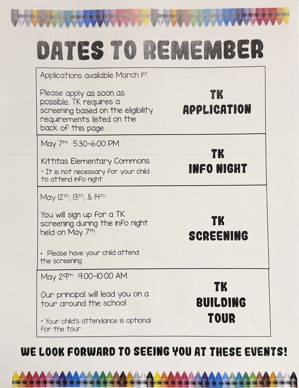Dates to Remember