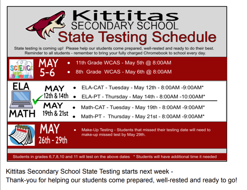Test Schedule