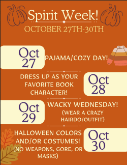 Spirit Week Flyer