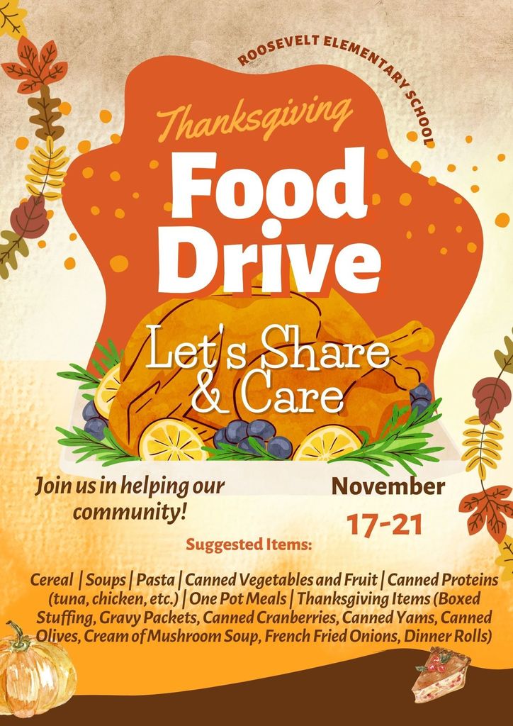 Thanksgiving Food Drive Flyer