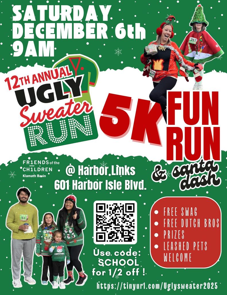 Ugly Sweater School Flyer 2025
