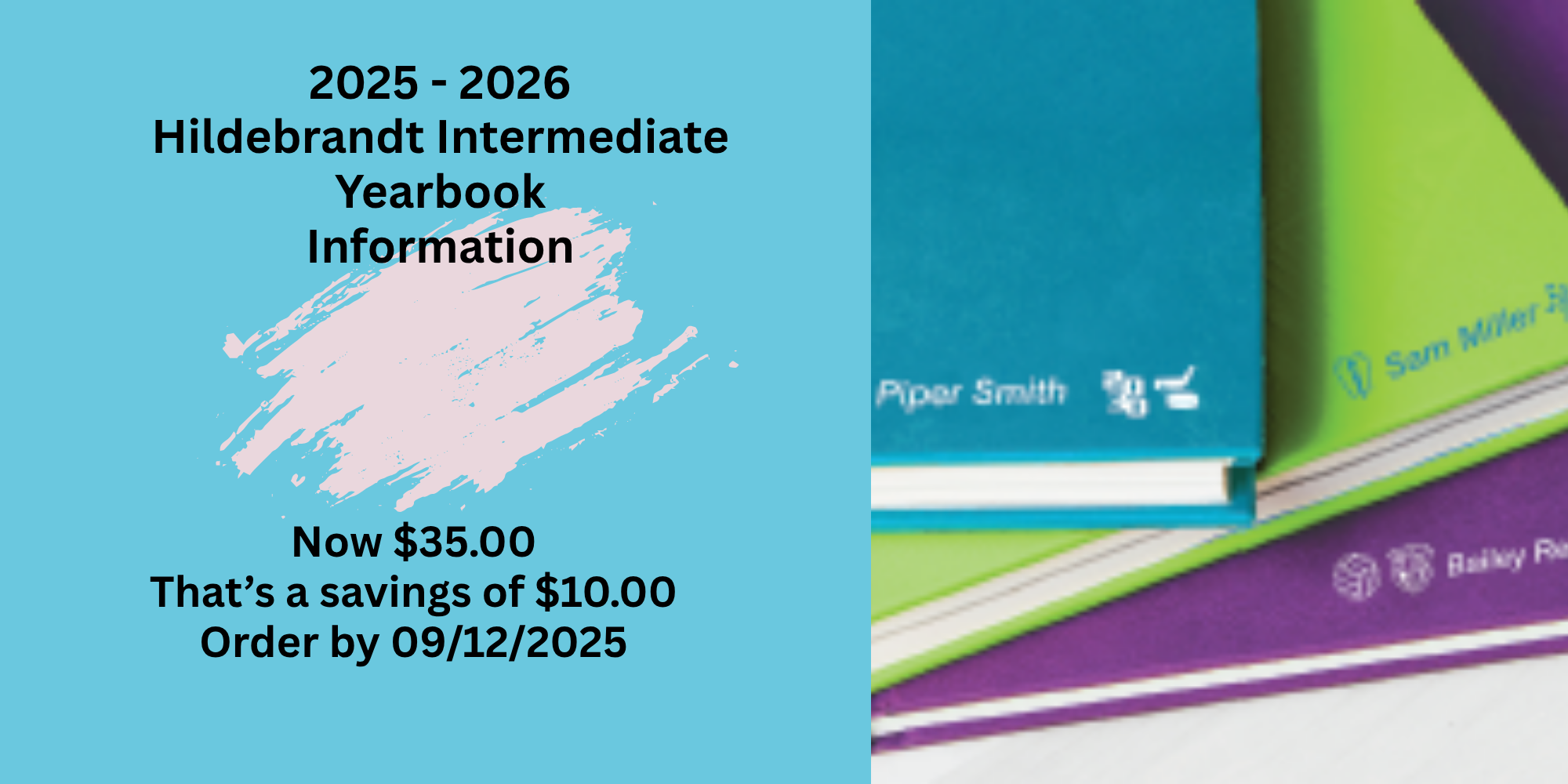 2025-26 Hildebrandt Yearbook Information | Hildebrandt Intermediate