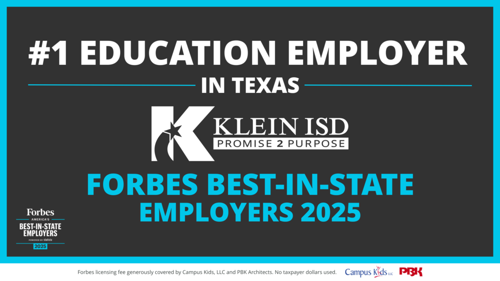 Klein ISD is the #1 Education Employer
