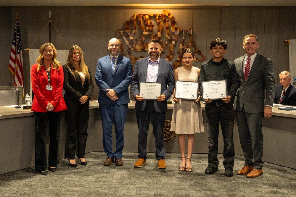 Klein Intermediate at board meeting