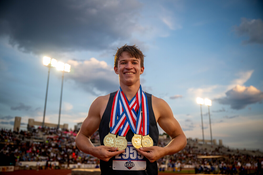 Andrew Jones wins first-ever double double at UIL State Hurdles