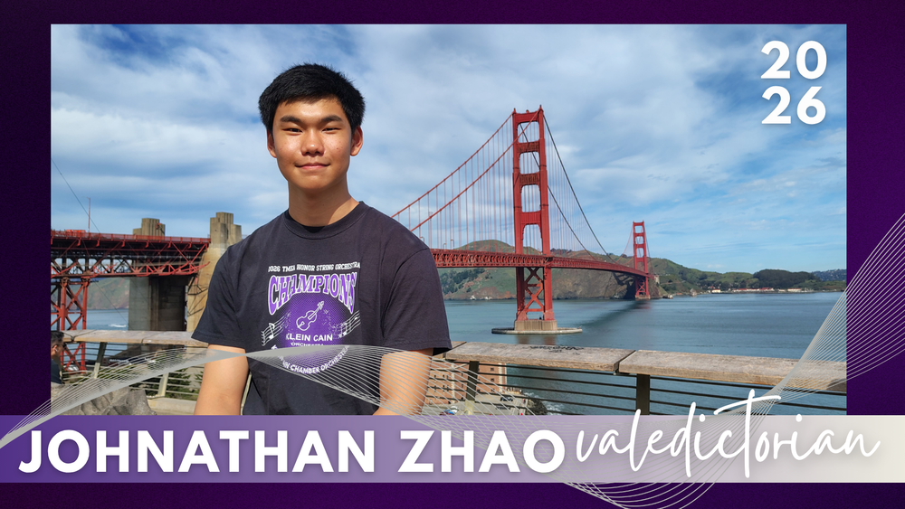 Klein Cain Senior Johnathan Zhao