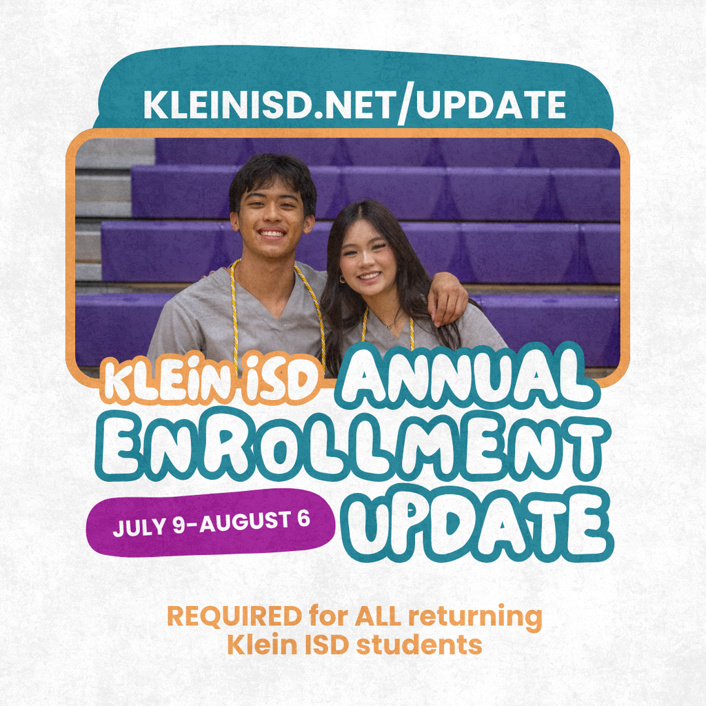 Annual Enrollment Update reminder with students smiling