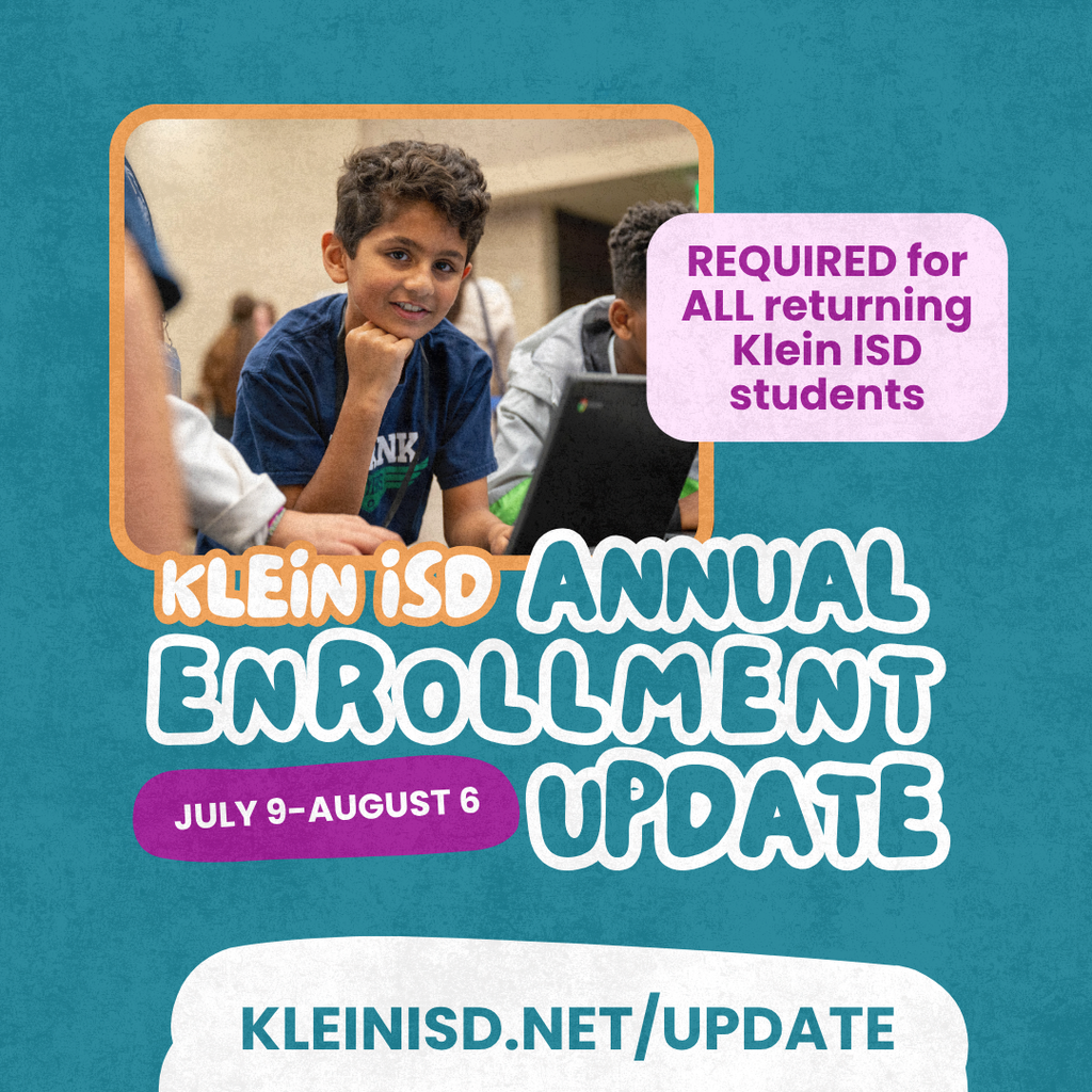 Annual Enrollment Update reminder with students smiling