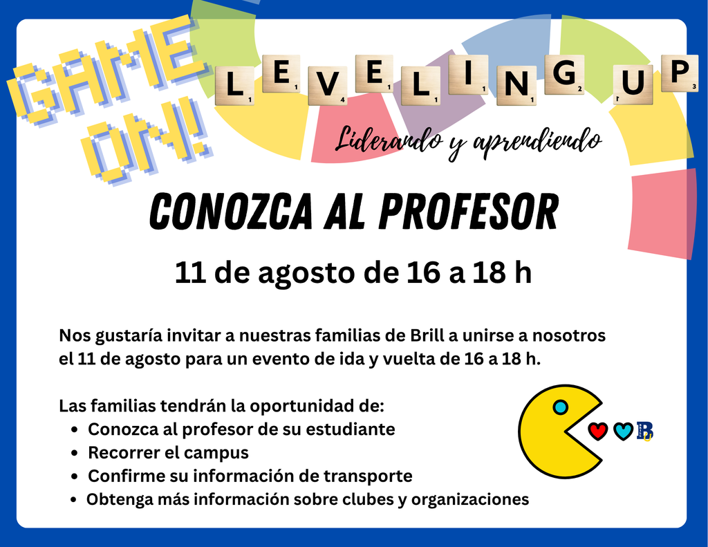 Meet the Teacher Invite for August 11th in Spanish