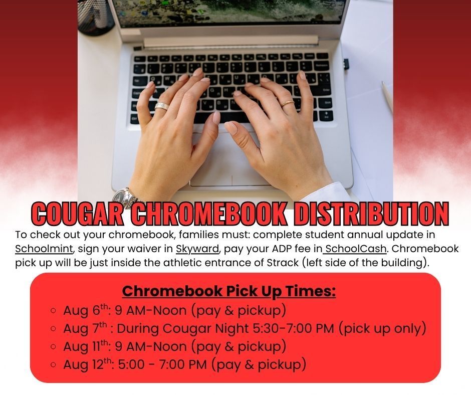 Cougar Chromebook Distribution happening soon!