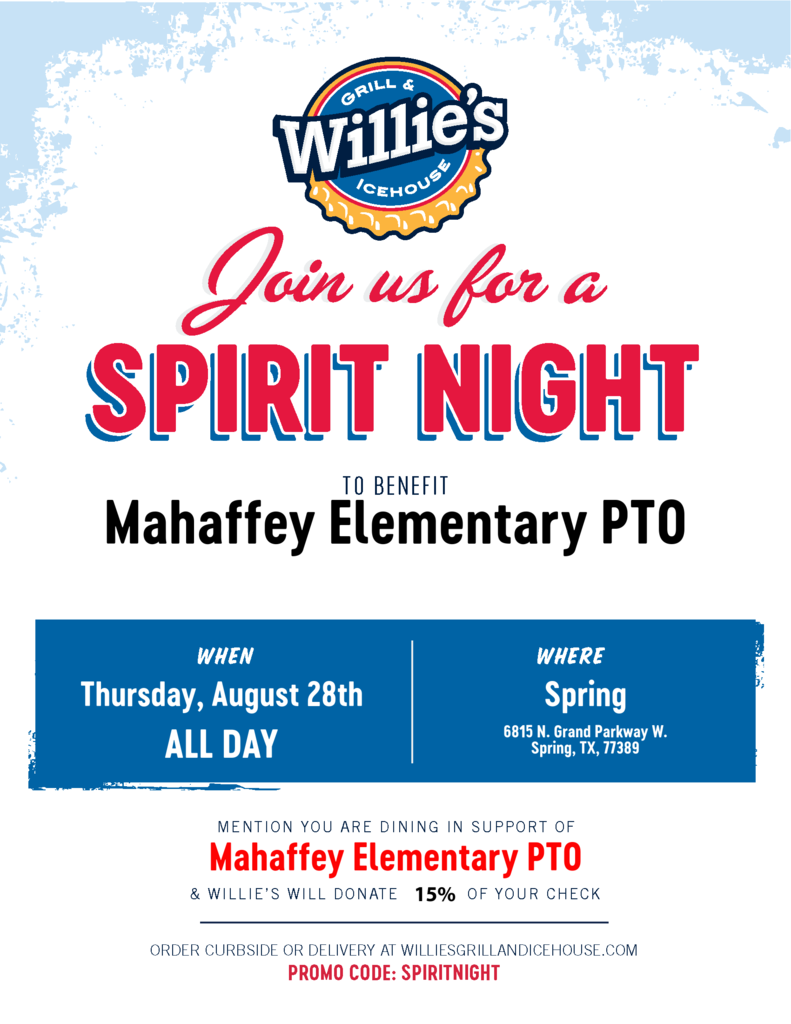Willie's Spirit Night