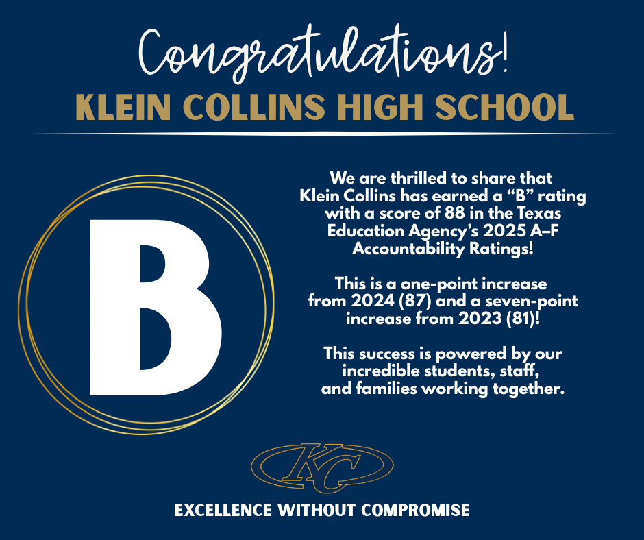 KCHS B rating - moved to 88 in TEA Accountability ratings.