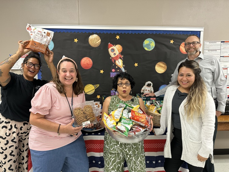 teachers with snacks