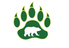 Grizzly Bear in Green Paw
