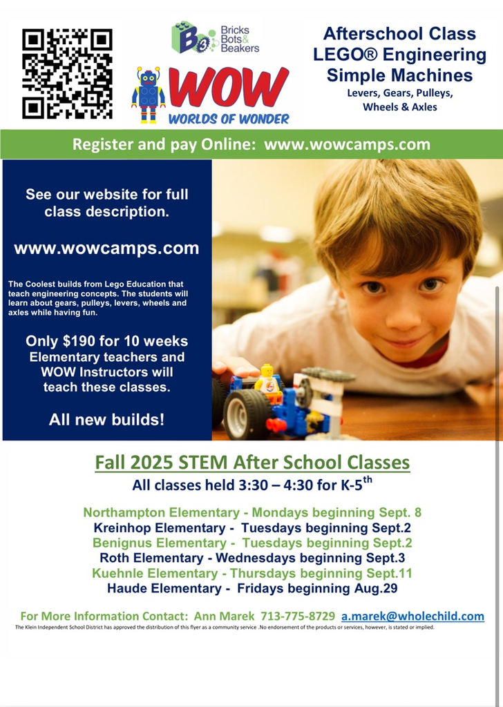 Lego club flyer