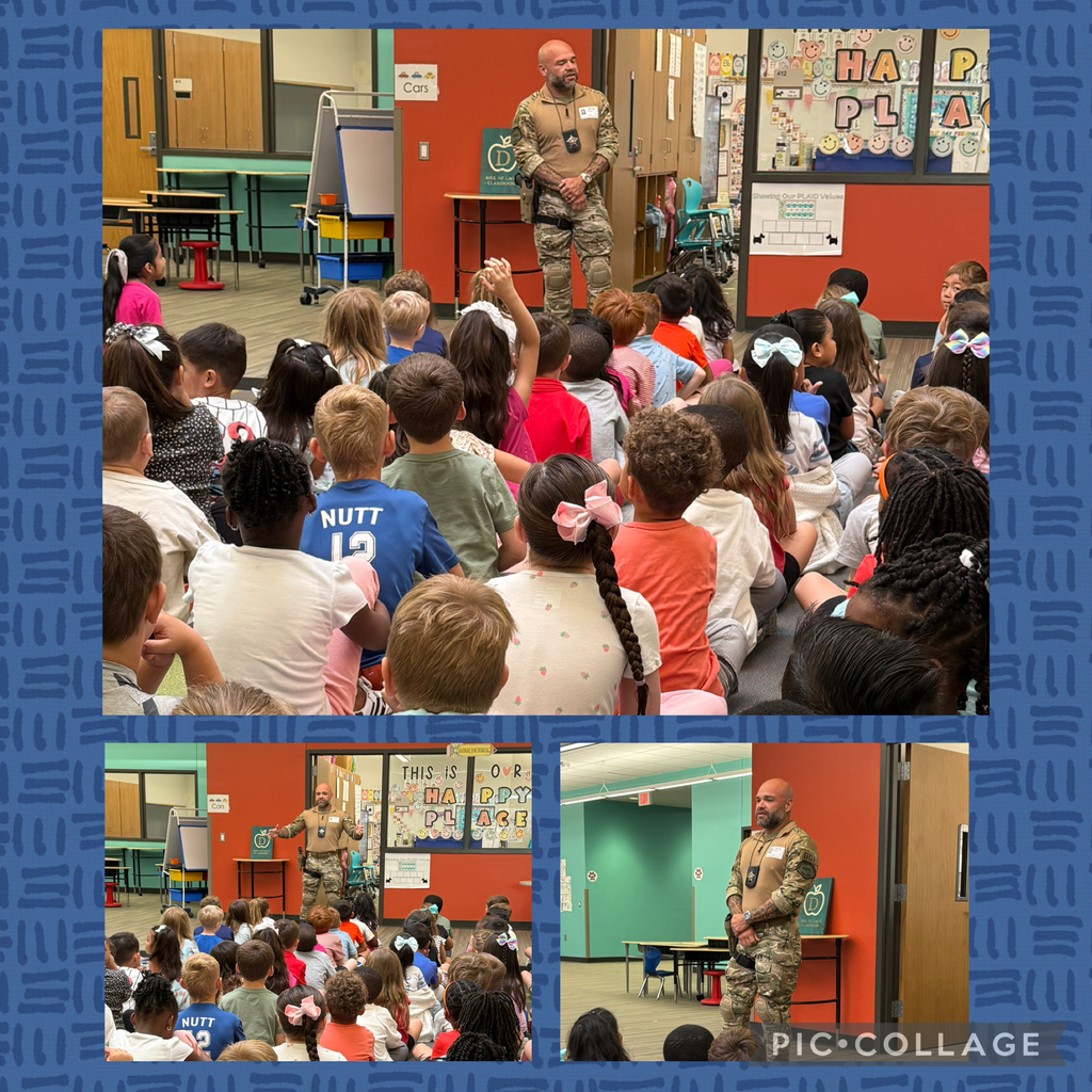 SWAT Officer Macias speaks to first and second grade 