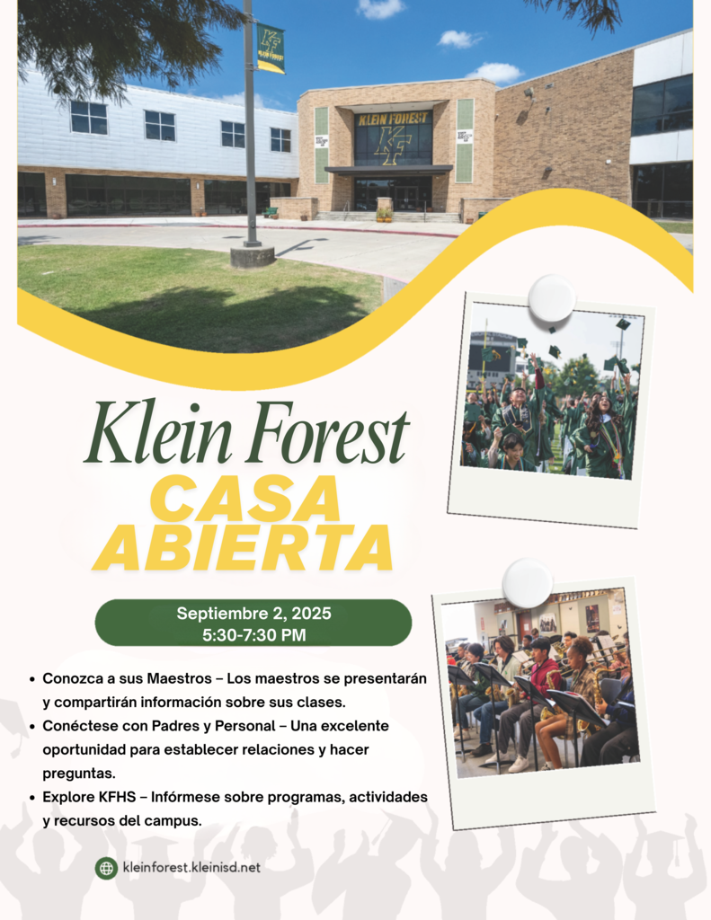 Klein Forest Open House Flyer