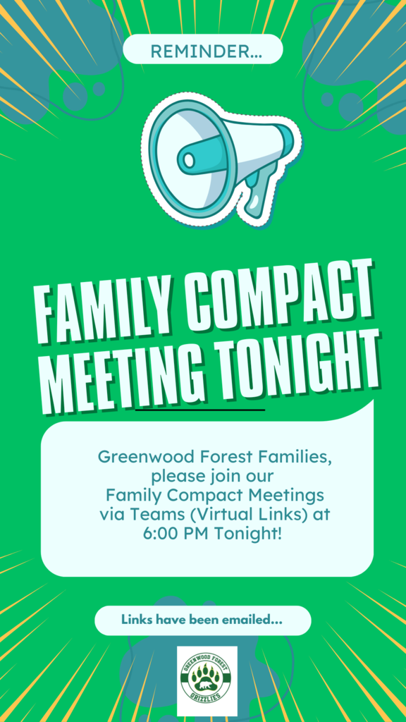 Green reminder notice with megaphone