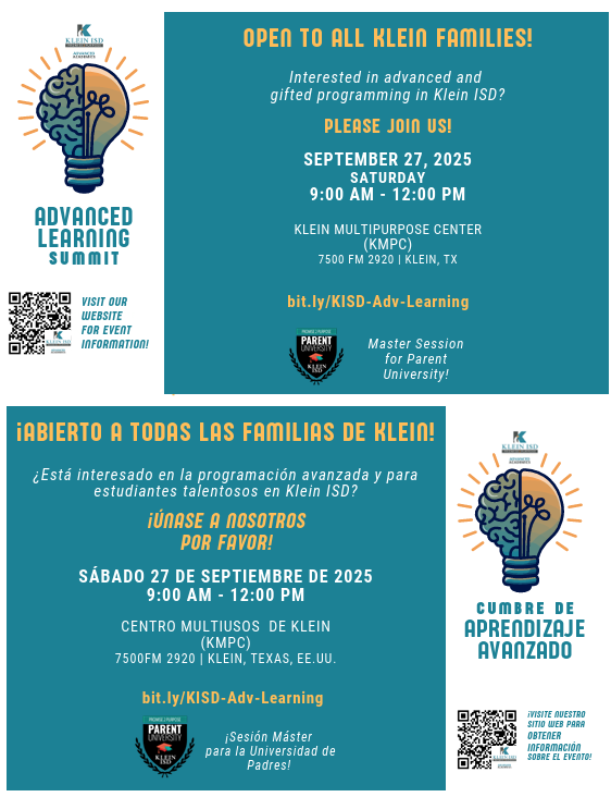 Advanced Learning Summit Flyer