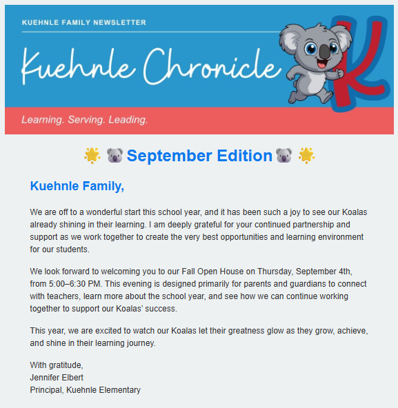 September Kuehnle Chronicle