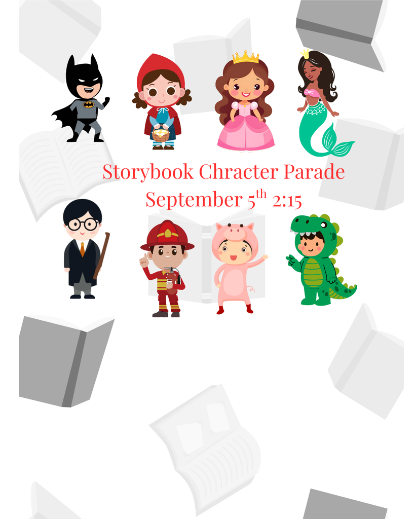 Storybook Character Parade September 5th 2:15