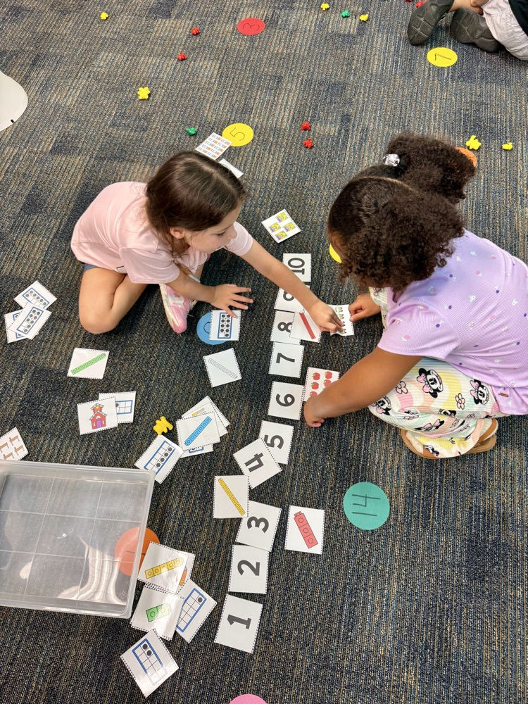students learning
