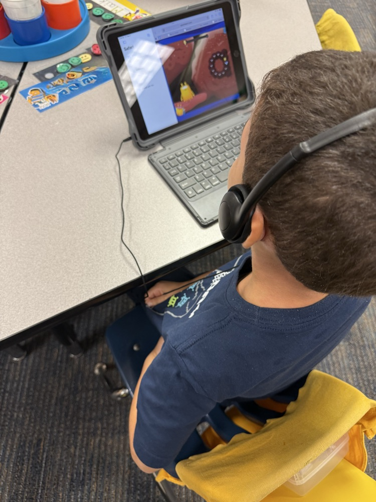 students learning