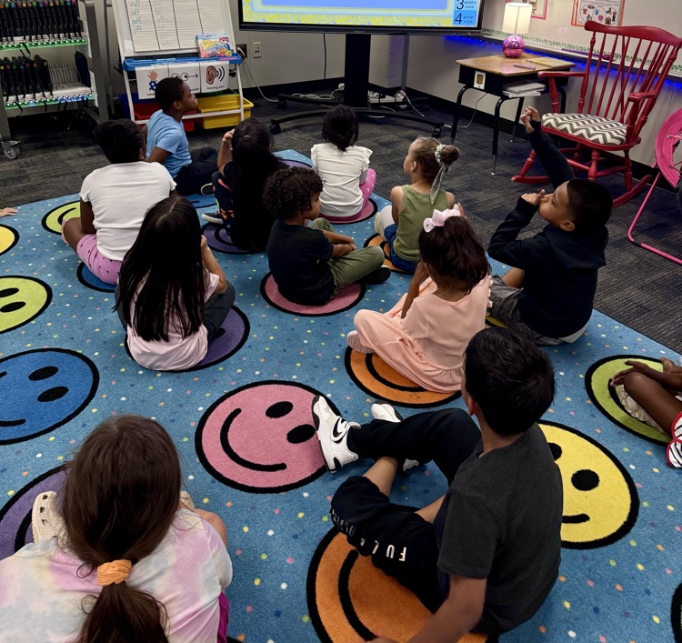 students learning