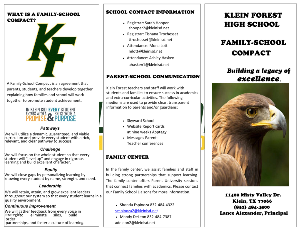 KF Family Center Information Trifold - Page 1