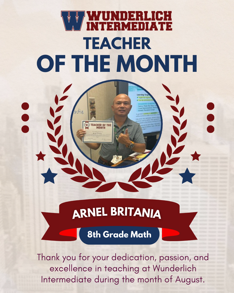 Teacher of the Month- Arnel Britania