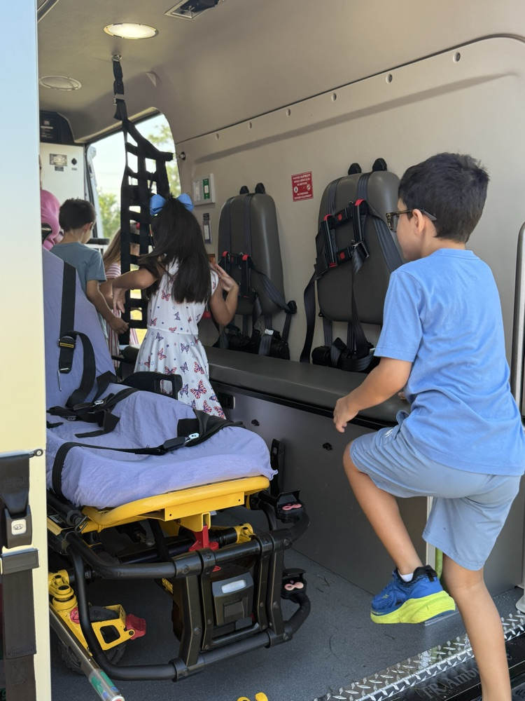 first responder touch a truck