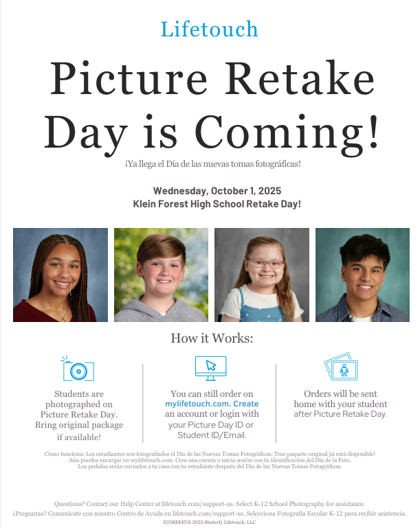 Flyer with students smiling for school photo